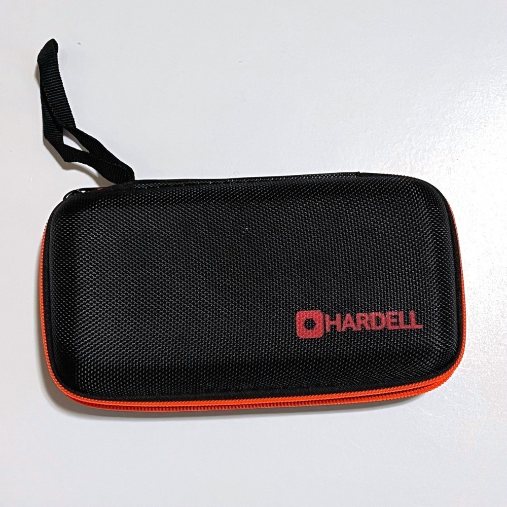 HARDELL Hard Shell Carrying Case Black Orange Zipper Tool Organizer Pouch